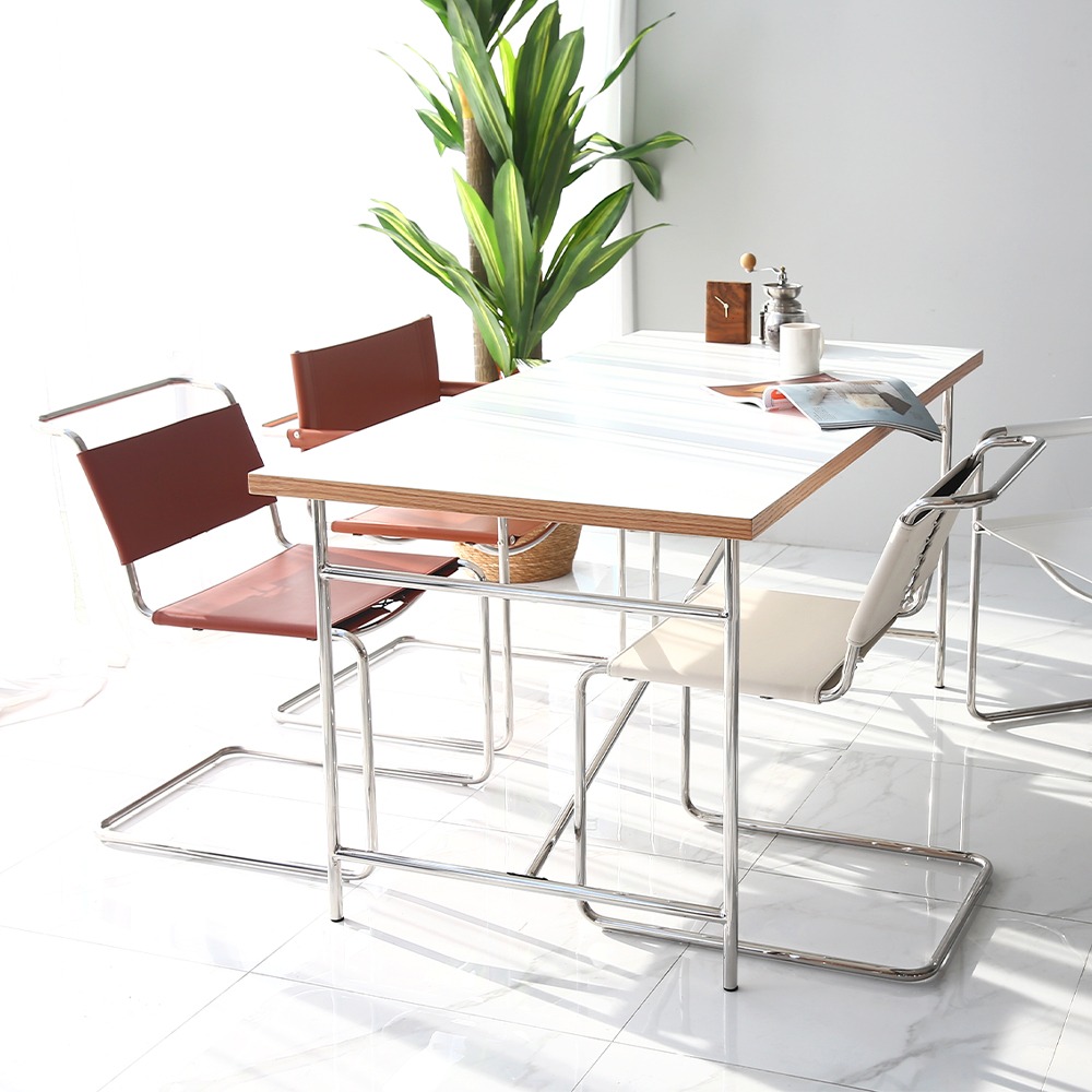 영가구[B급상품] 피오 원목 디자인 홈 카페 다이닝 테이블