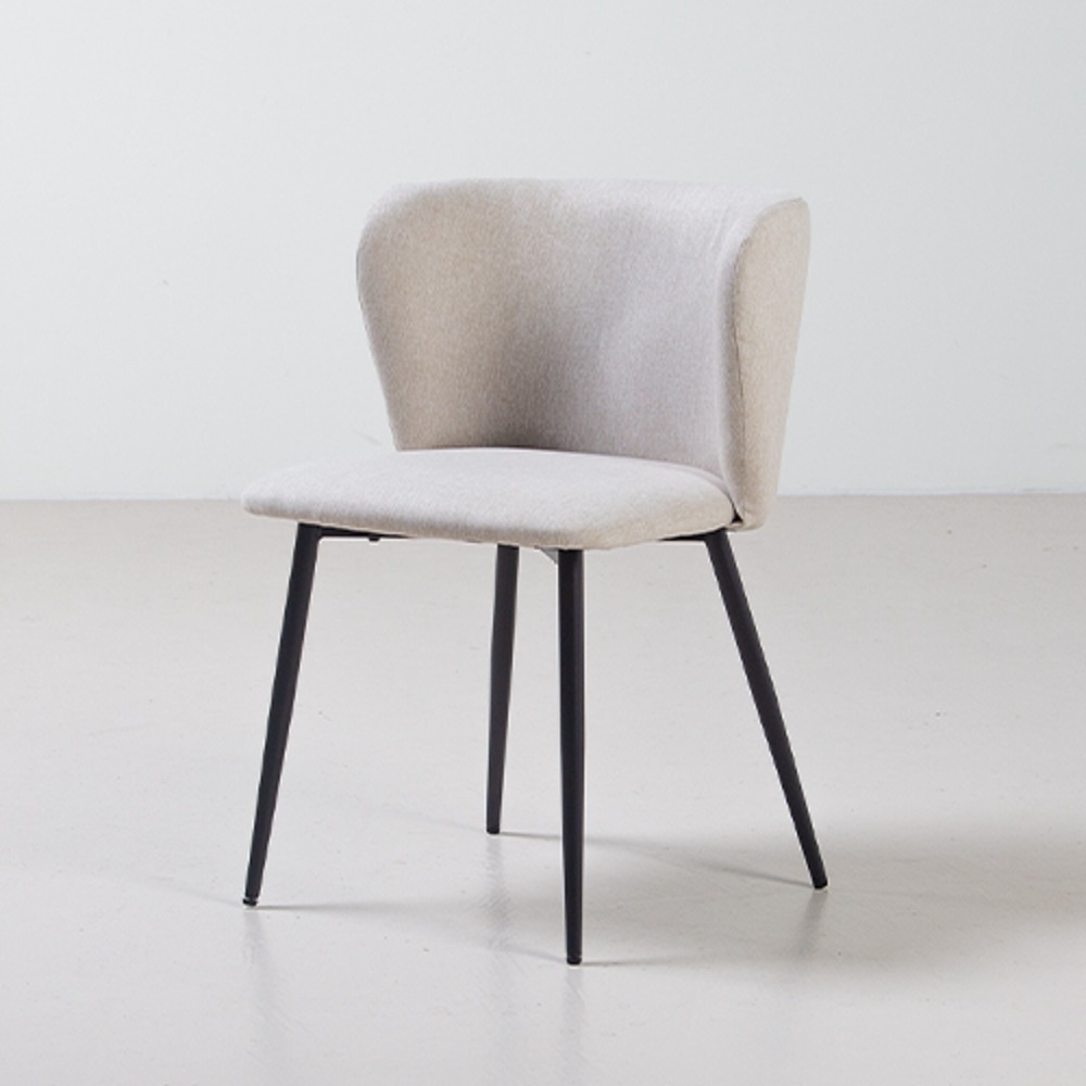 영가구[샘플상품] 로즈 패브릭 철제 인테리어 식탁 의자