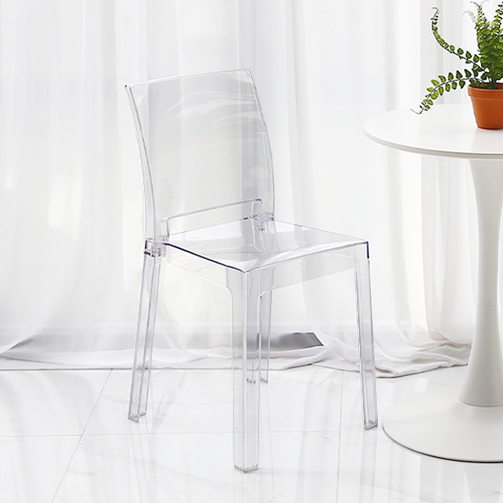 쿠버스 투명 플라스틱 홈 카페 인테리어 디자인 의자