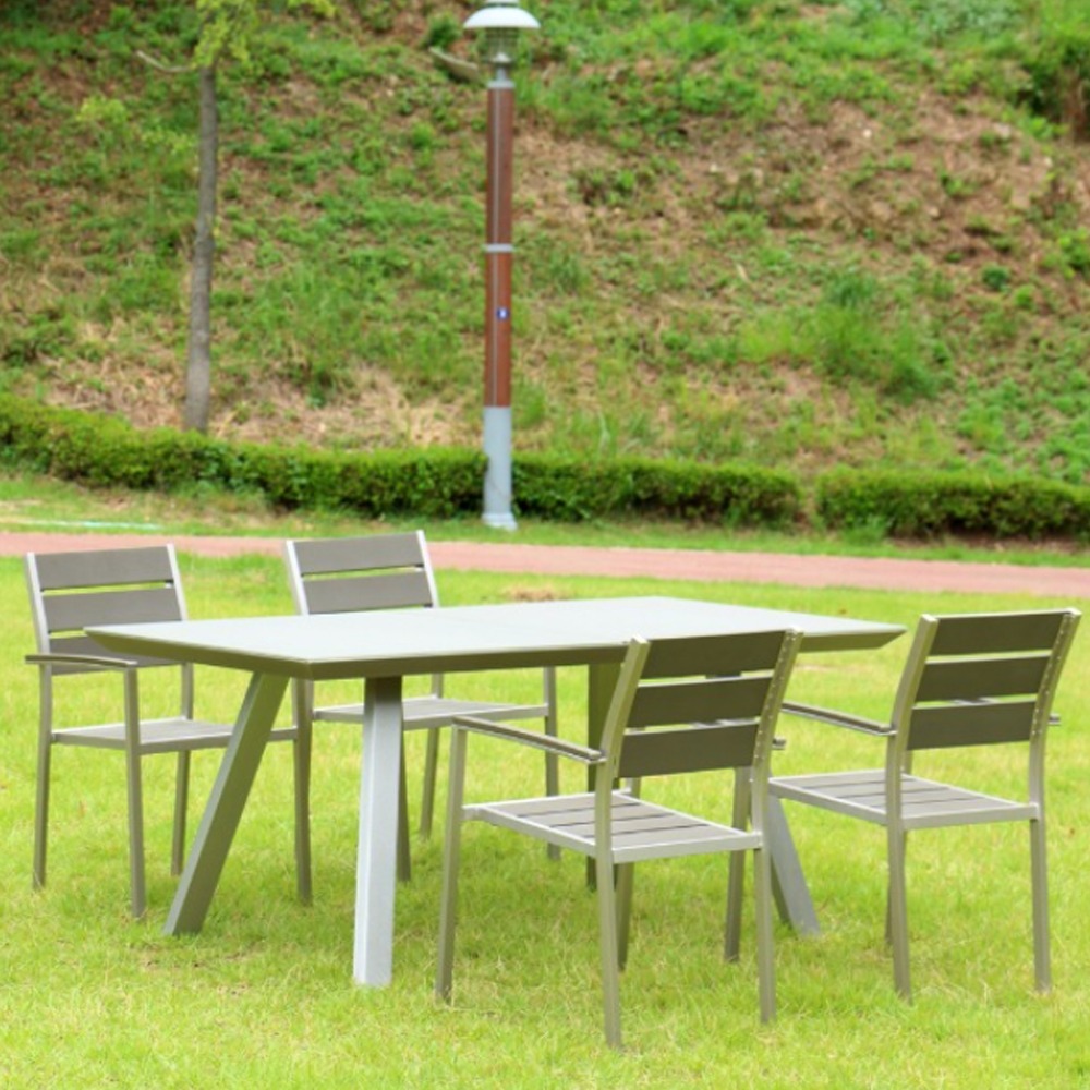 영가구그랜드리 라탄 알루미늄 카페 테라스 야외 테이블 세트