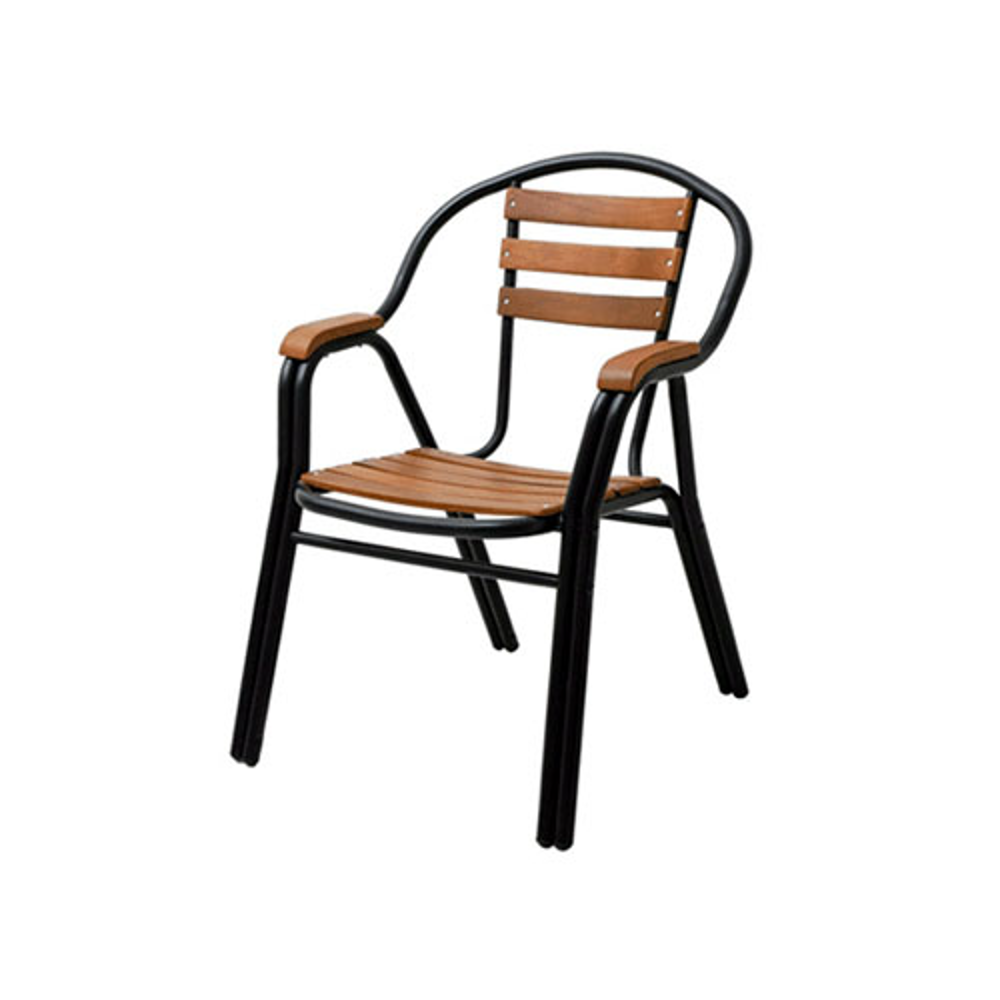 영가구카라 원목 알루미늄 카페 야외 테라스 의자