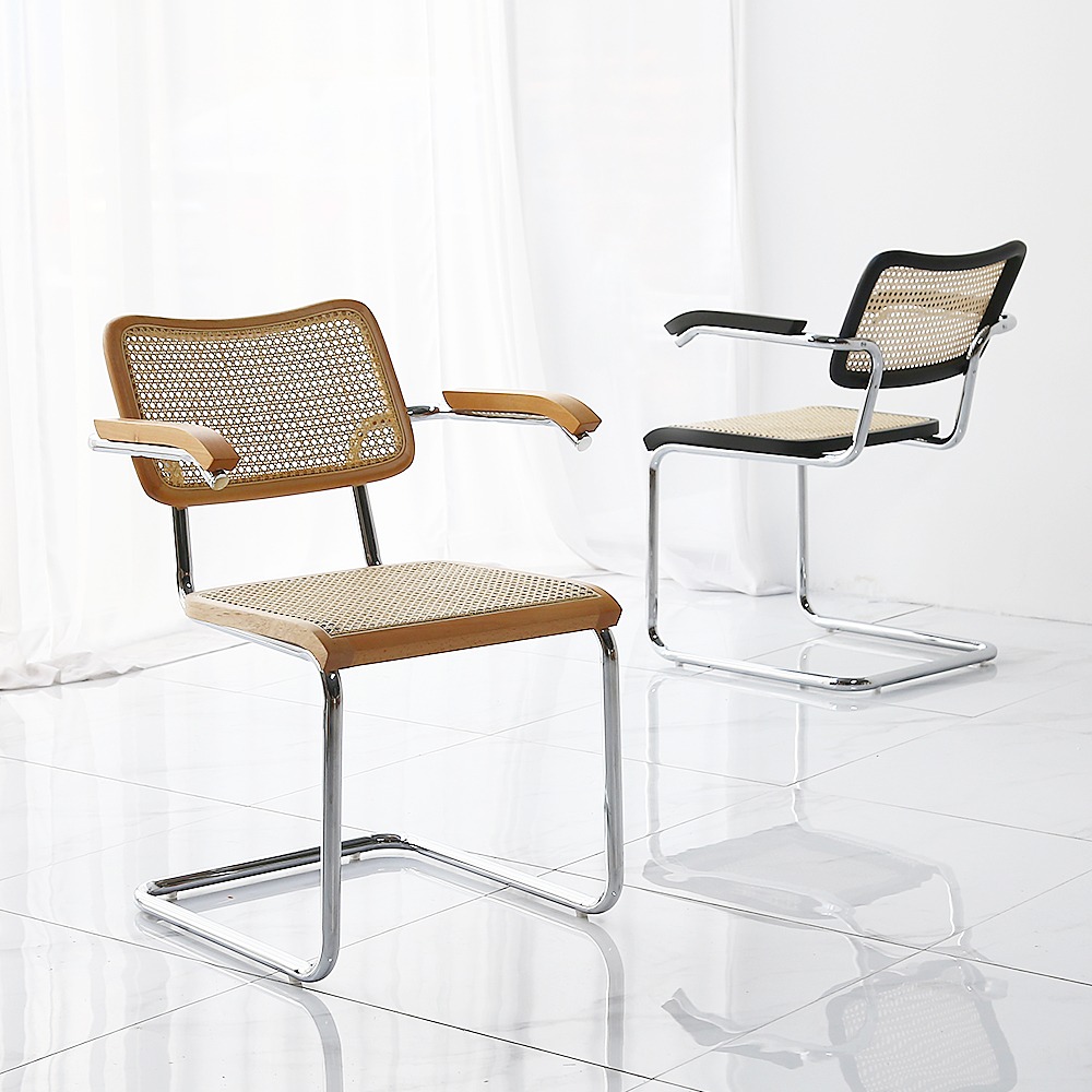 라트라트 세스카 라탄 암체어 카페 인테리어 디자인 식탁 의자